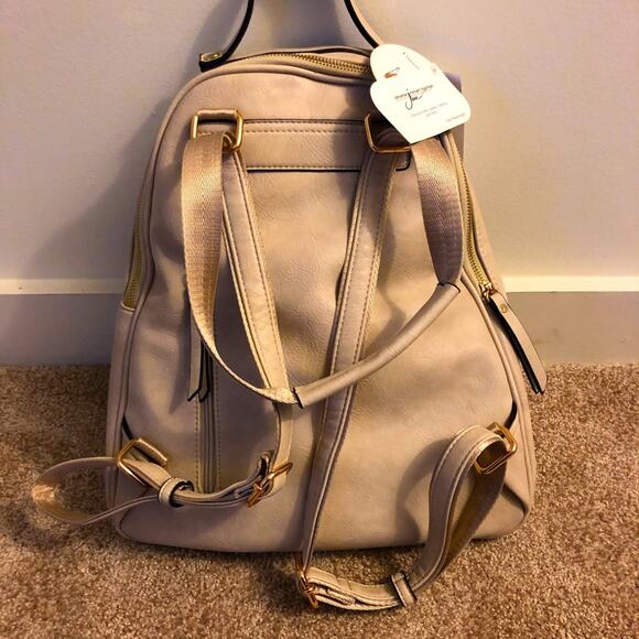 NWT Vegan Beige Convertible Backpack main image 4